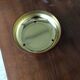 Metal candy box with gold interior wood effect