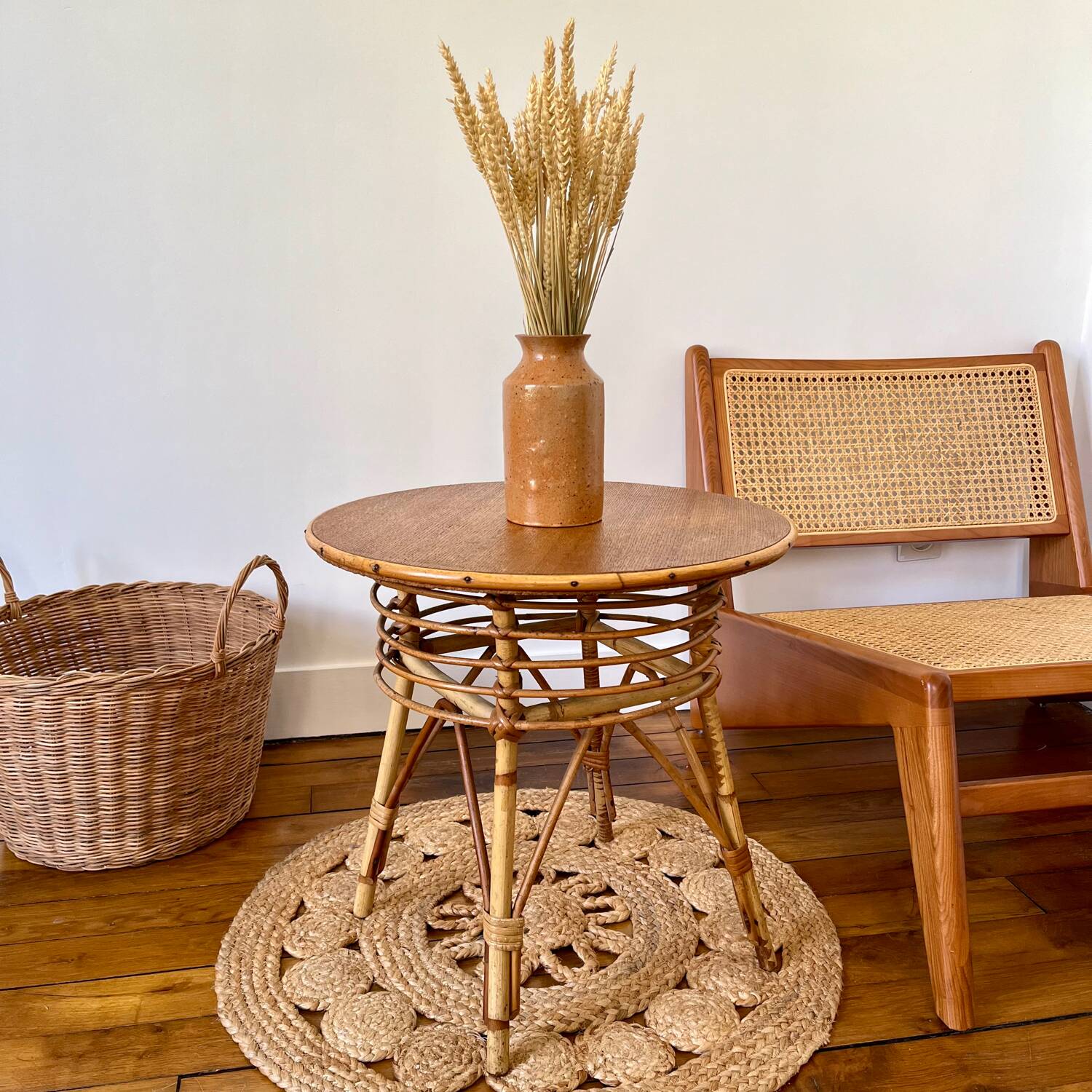 Speckled stoneware vase