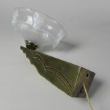 Art Deco wall lamp in opalescent glass, 1930s