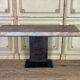 Console in marble and steel