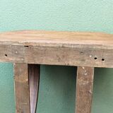 Wall console in solid oak, Art Deco