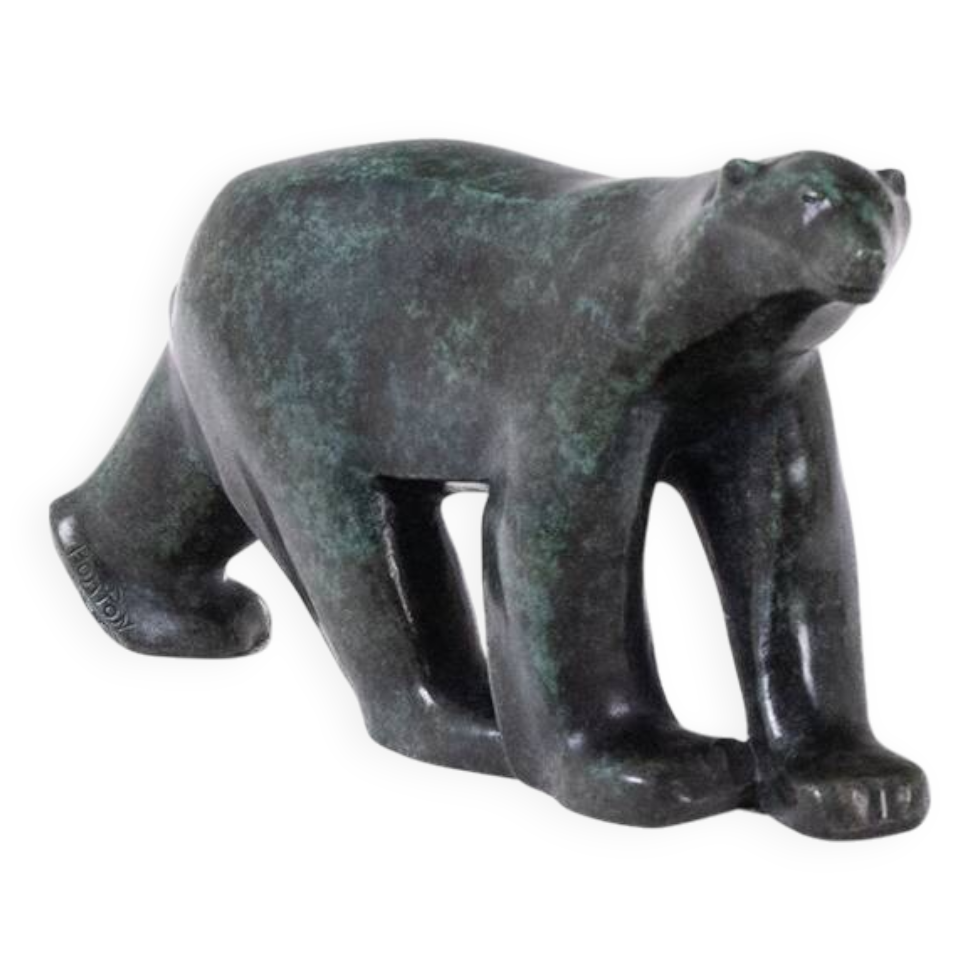 François Pompon. “Polar Bear,” bronze, 2006 print.