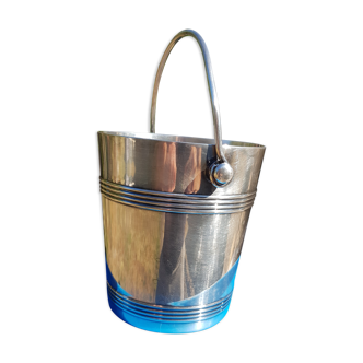 Gallia silver metal ice bucket