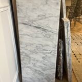Louis XVI style Carrara marble fireplace