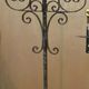 Old church floor lamp chandelier 5 fires torcher wrought iron early 20th century