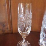 5 crystal champagne flutes
