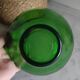 Vintage green glass bowl