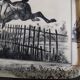 Vintage fiberglass horse tray
