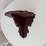 Paire d'étagères anciennes en bois sculpté