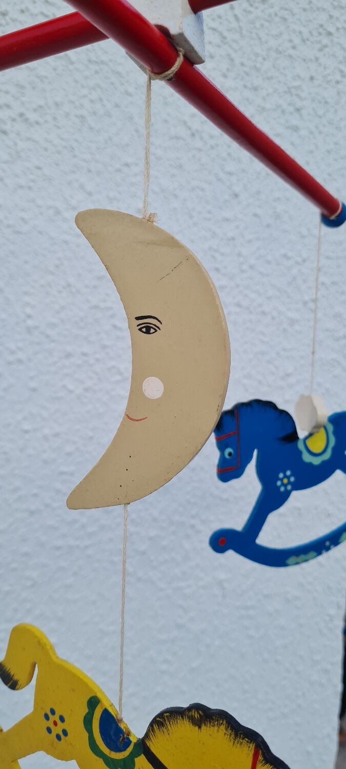 Vintage wooden mobile