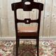 Set of 6 Napoleon III period chairs in mahogany and leather