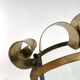 Mid-Century Italian Brass Ceiling Lamp in the style of Fontana Arte, 1950s