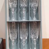 Very Pretty Box of 6 Deauville Flutes in JG Durand Crystal
