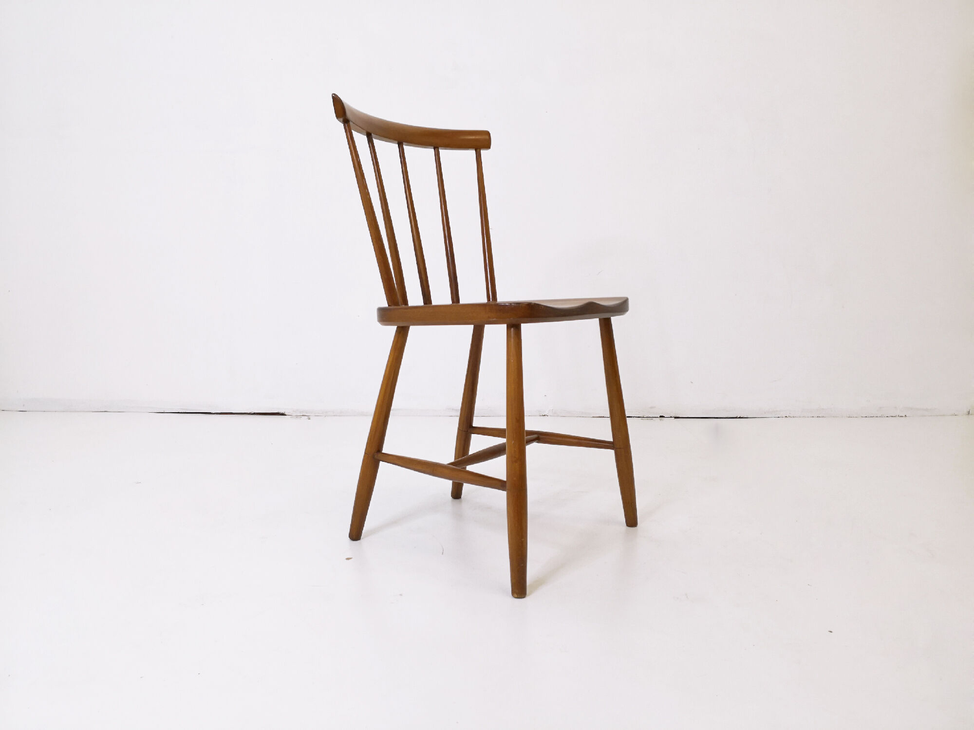 Suite of 4 scandinavian bistro chairs from the 60s