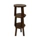Tables d'appoint hexagonales brutalistes en chêne, années 1950, lot de 3