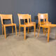 Vintage oak dining chairs, 1980s - Belgium