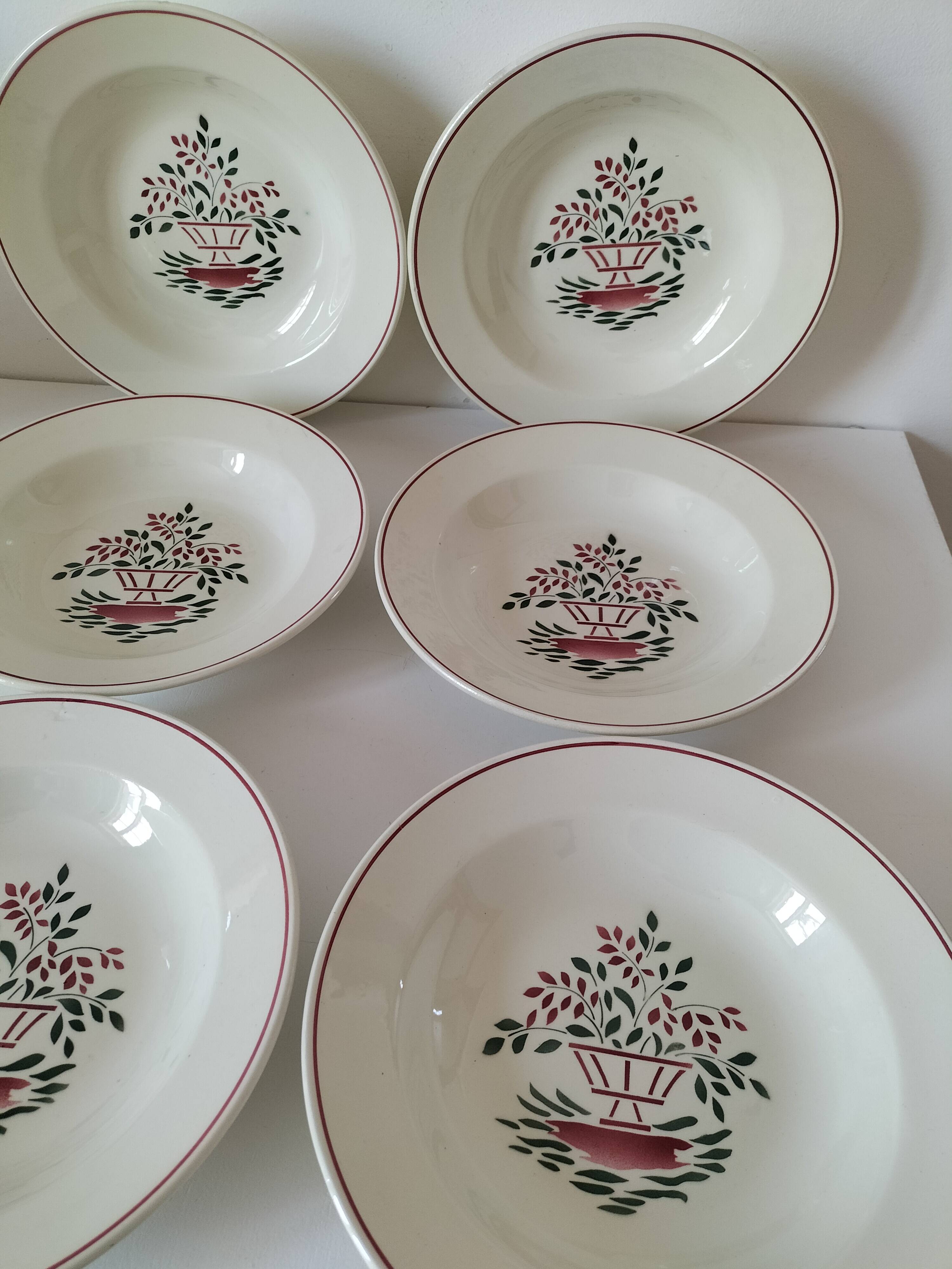 Assiettes HBCM modèle Agnès