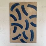 Abstract painting on panel