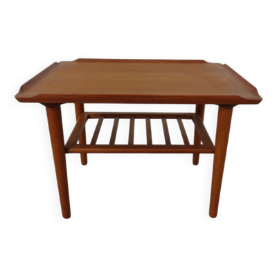 Teak Coffee Table by Holger Georg Jensen for Kubus, Denmark, 1960s