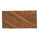 Tapis vintage turc Oushak fait main en laine et coton, années 1970