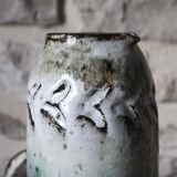 Enameled ceramic pitcher