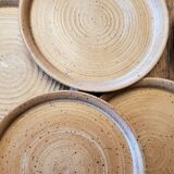 Flat plates in raw sandstone