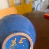 Seelsheider blue ceramic pitcher