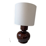 Ceramic lamp and cream lampshade