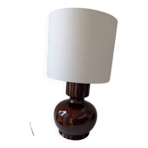 Ceramic lamp and cream lampshade