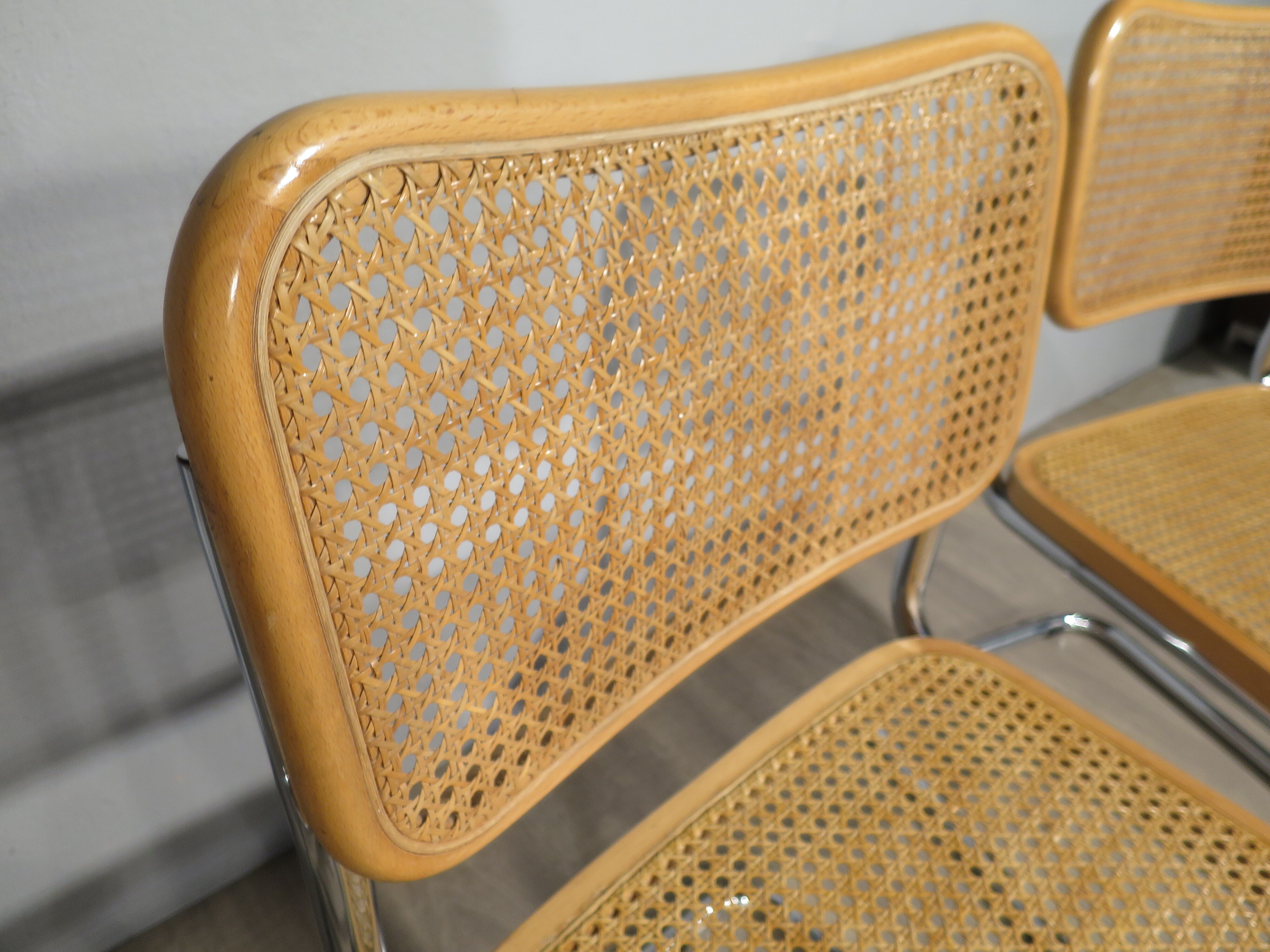 Set of 3 chairs B32 by Marcel Breuer