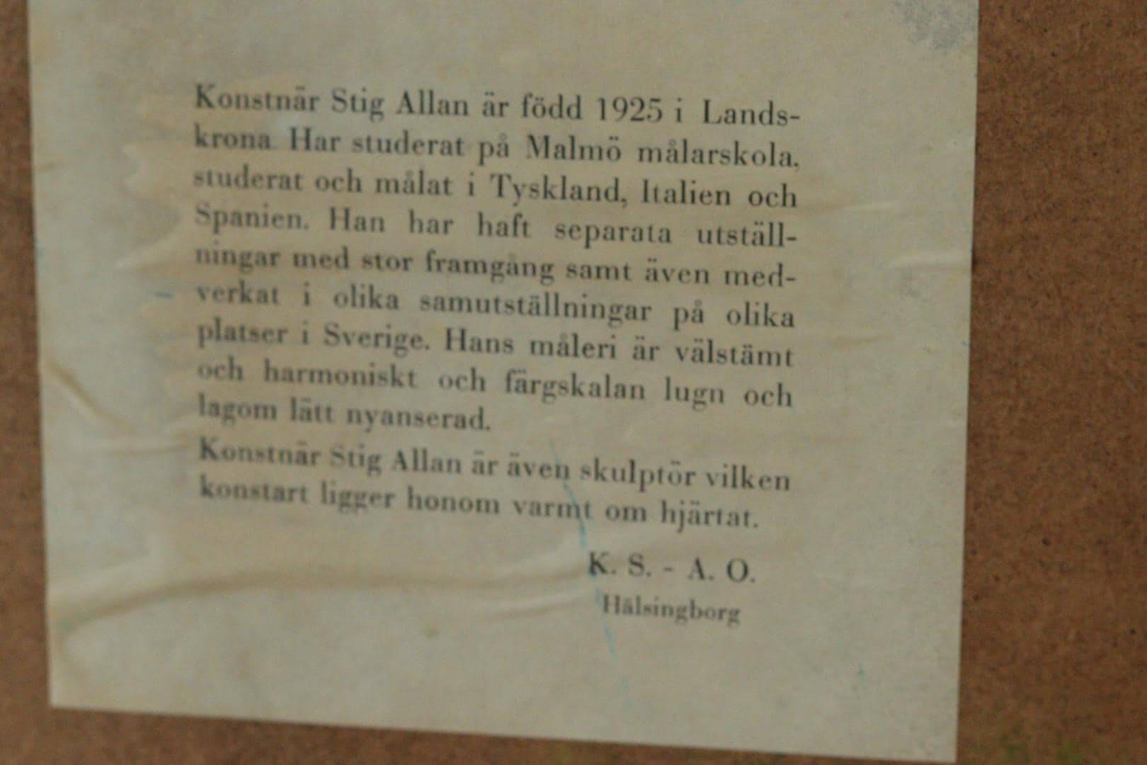 "Vibrant Pastures" by the artist Stig Allan