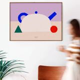 Wall poster with teapot - 70x50cm