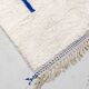 Beni Ouarain Berber rug with Majorelle blue patterns, 2.50x1.65m