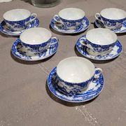 6 tea cups with saucers - Japan - antique