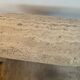Travertine and wood coffee table from the 60s-70s