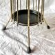 Vintage gold metal umbrella stand