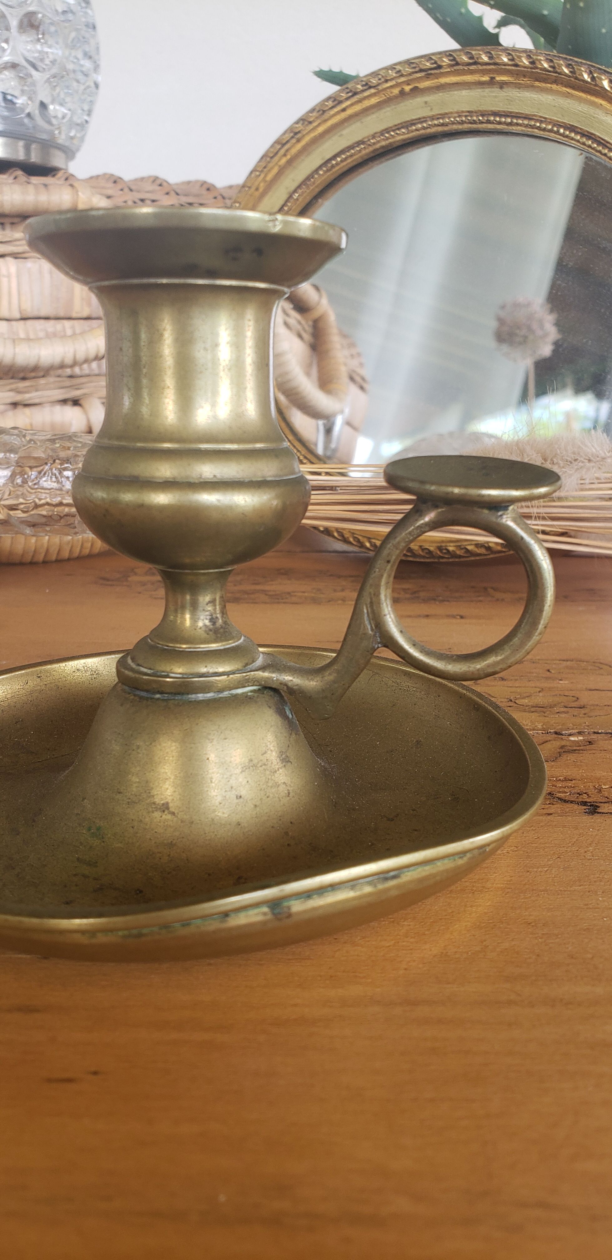 Vintage brass candlestick