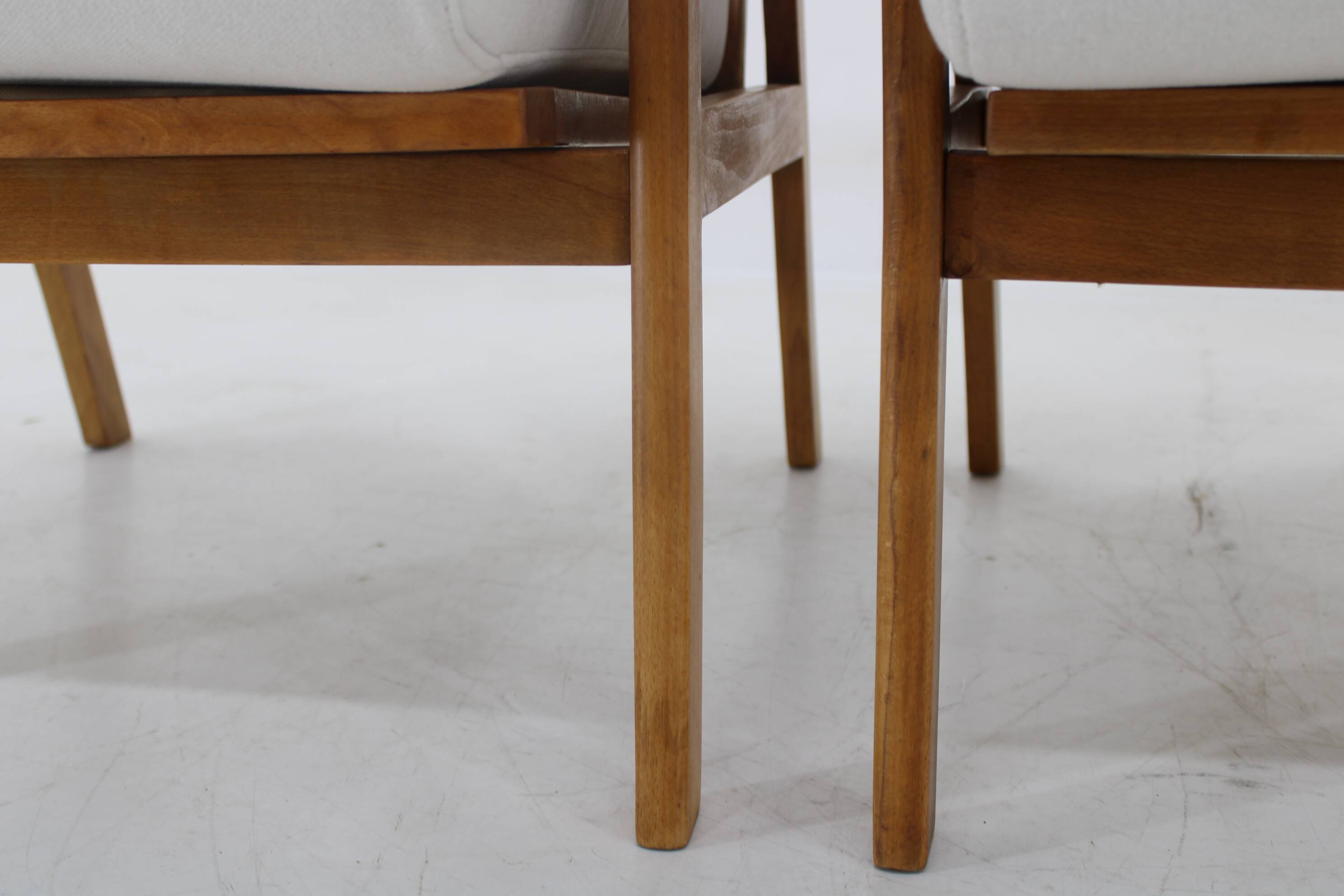 1960s Pair of Restored Armchairs, Denmark