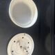 Lacquered metal Holophane ceiling light
