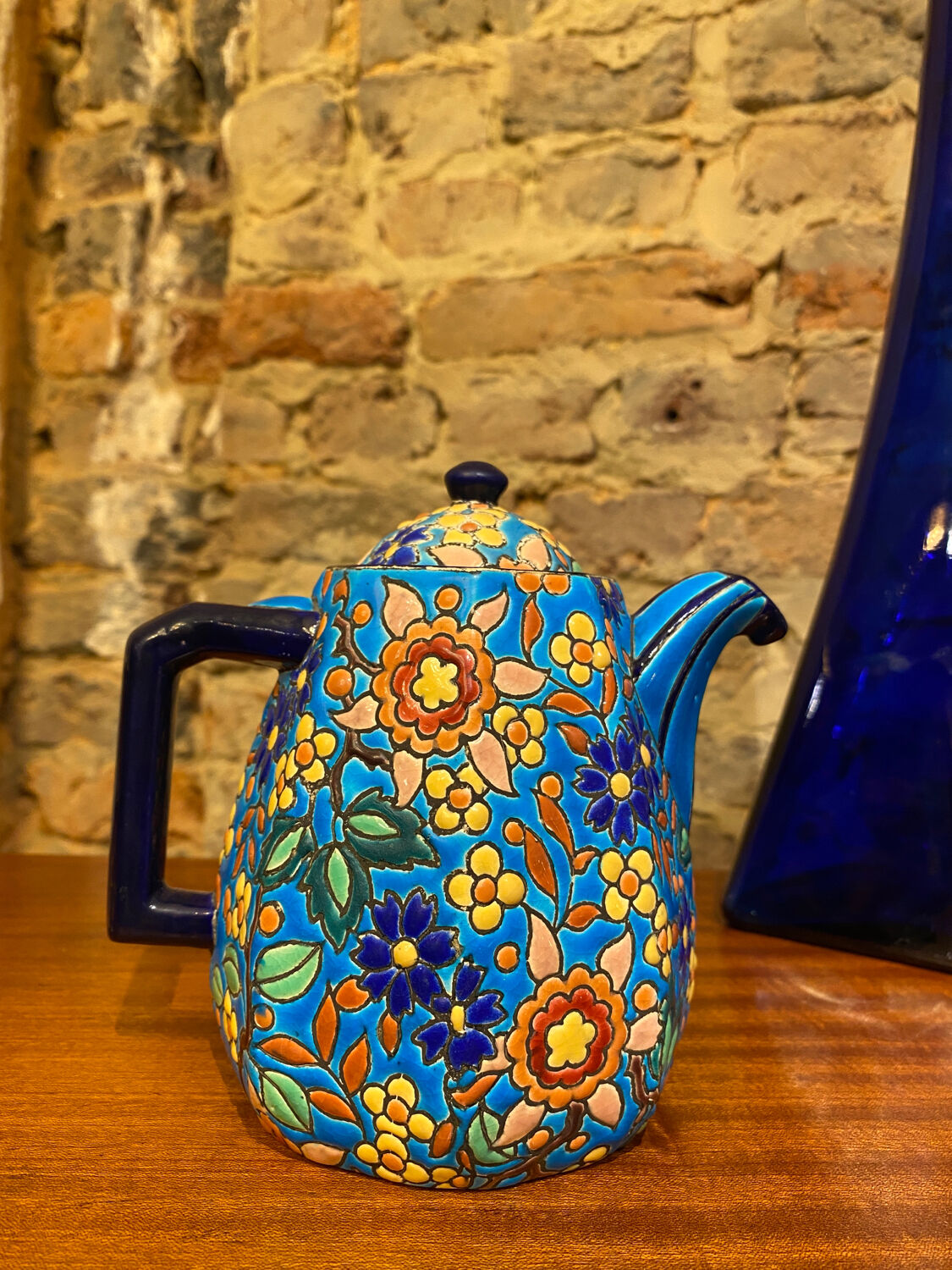 Coffee maker / pourer enamels of Longwy