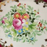 Oblong dish in Paris Sèvres porcelain with Louis XV style floral decoration