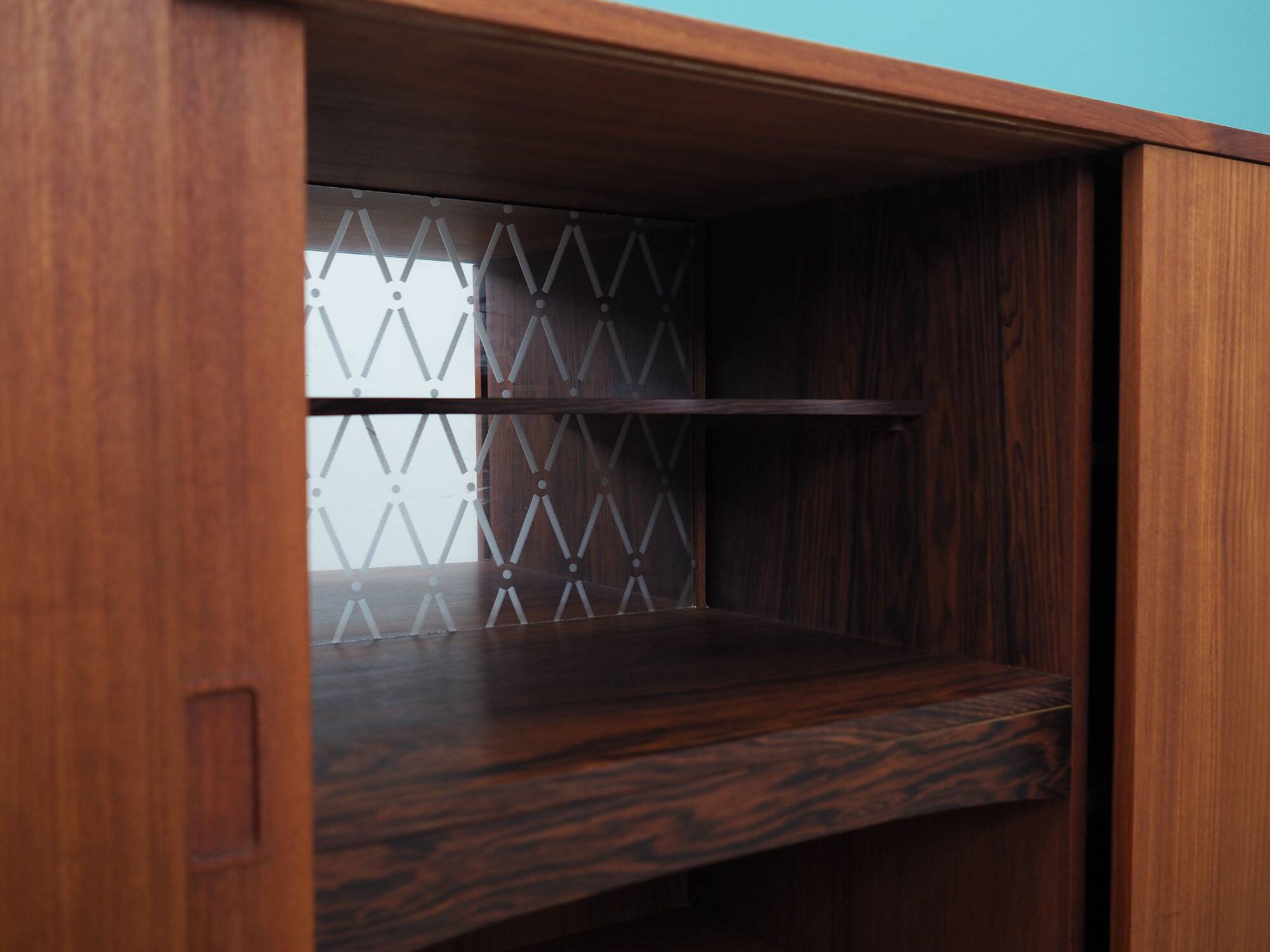 Teak highboard, Danish design, 1960s, production: Denmark