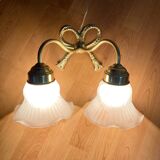 Double tulip wall light