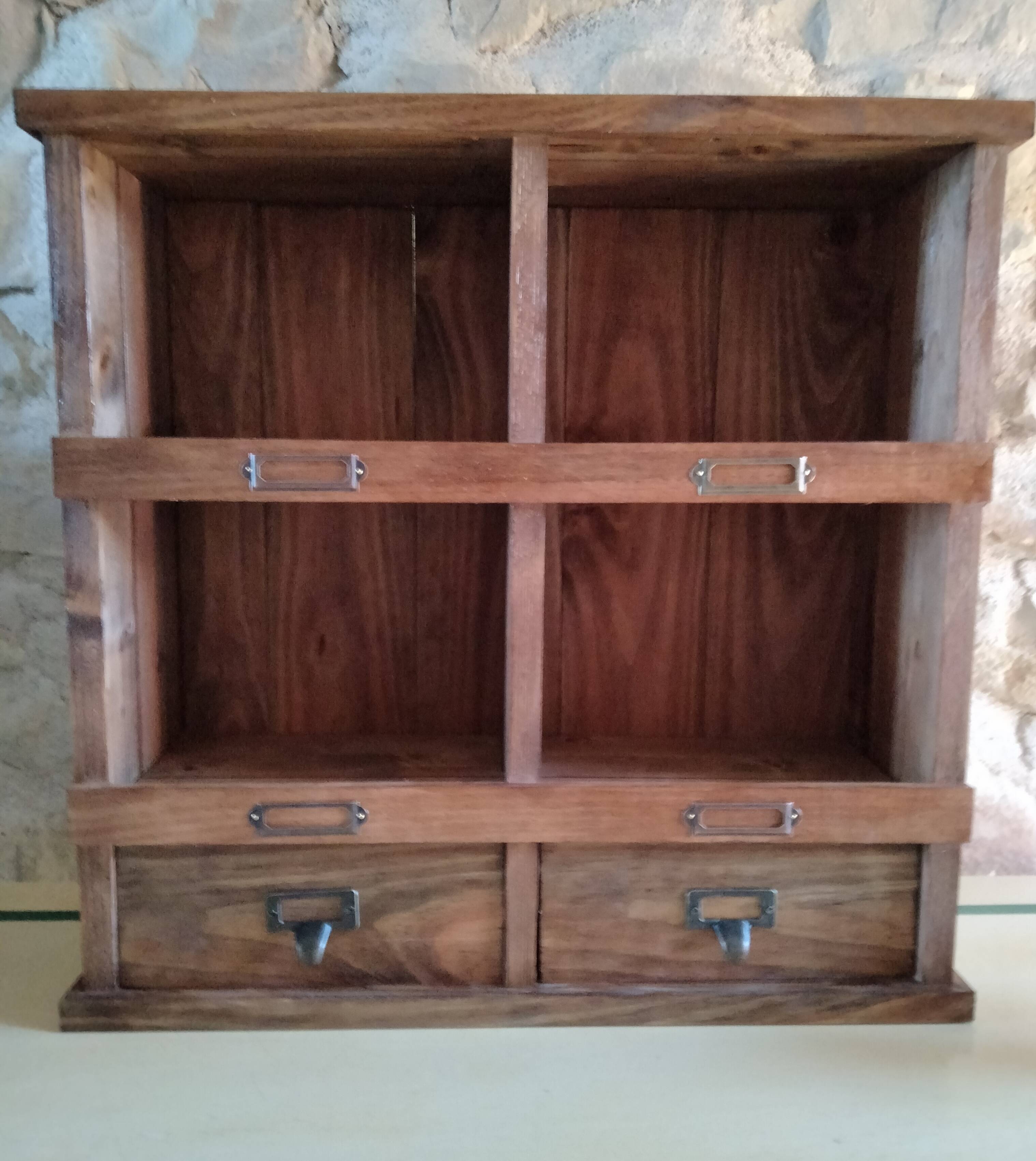 Grocery store shelf, old.