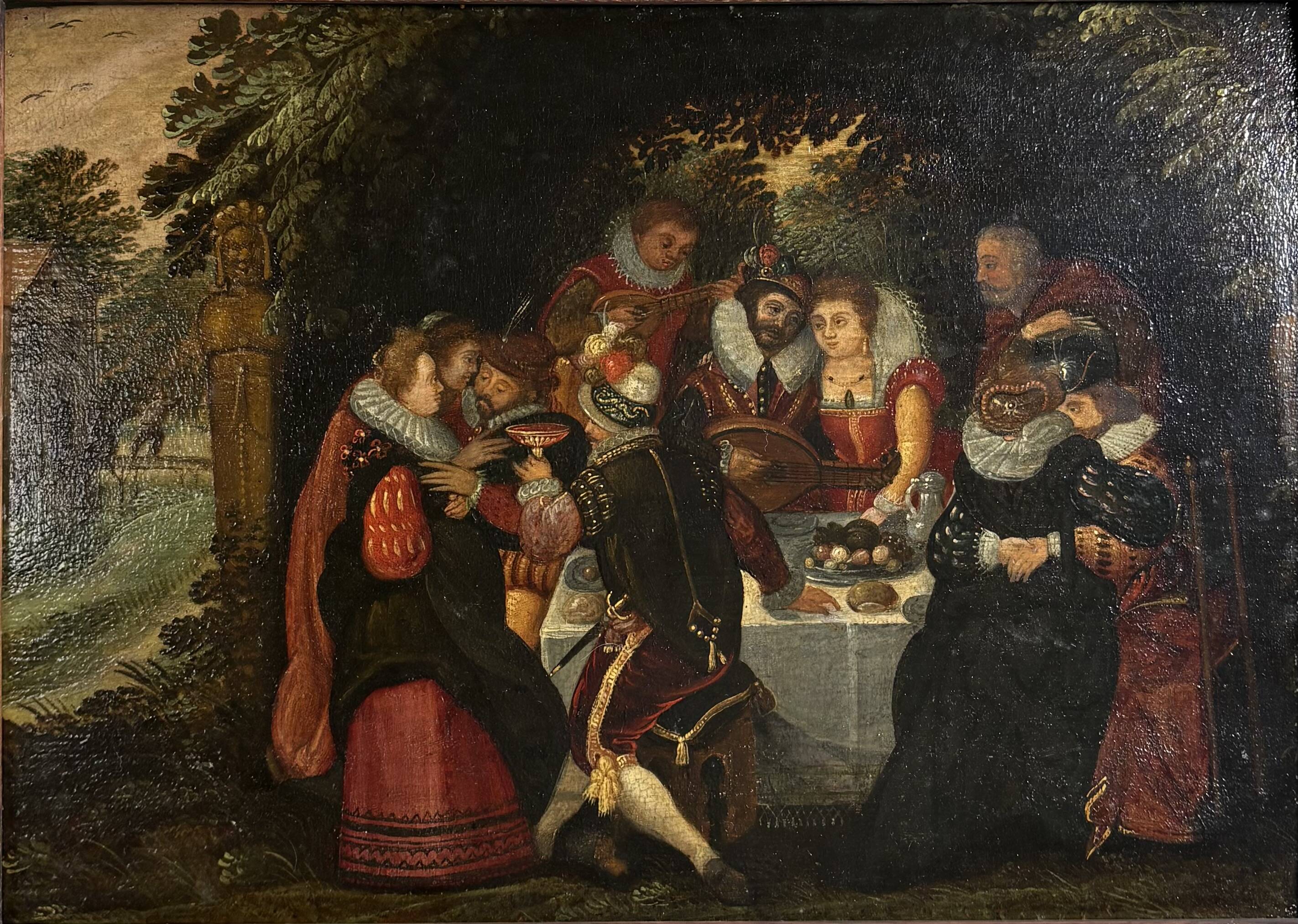 Attribué à david vinckboons  (1576-1629) ecole flamande du xviième siècle