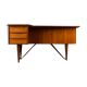 Bureau vintage scandinave danois en teck Boomerang, Peter Løvig Nielsen, 1950