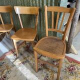 Set 4 mismatched bistro chairs Annee 50/60