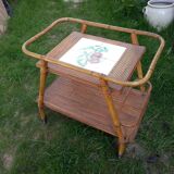 Service or bar rolling vintage 1960/70 bamboo