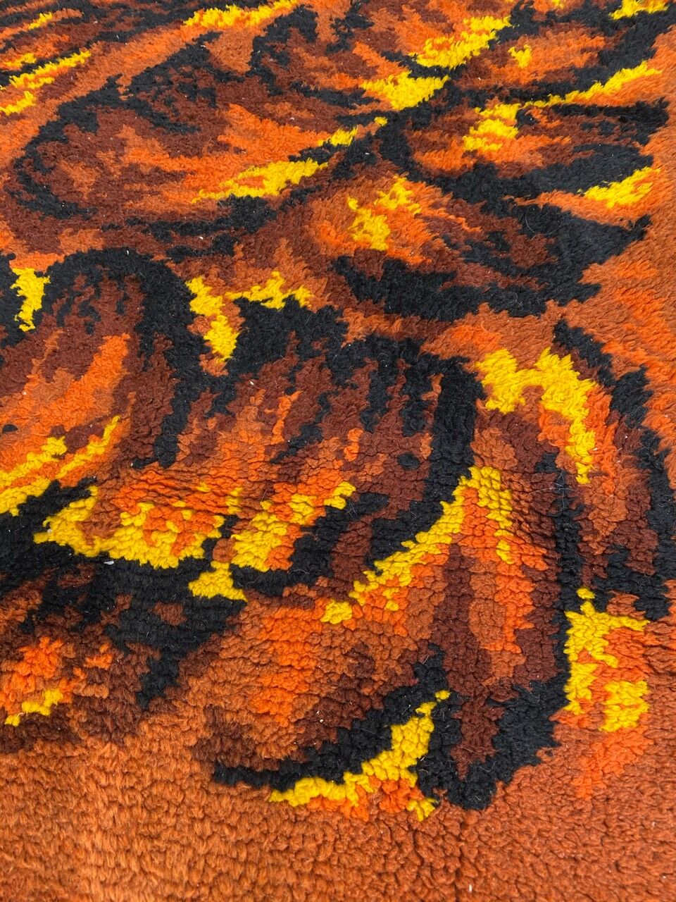 Tapis ancien français art déco 92x180 cm