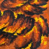 Tapis ancien français art déco 92x180 cm